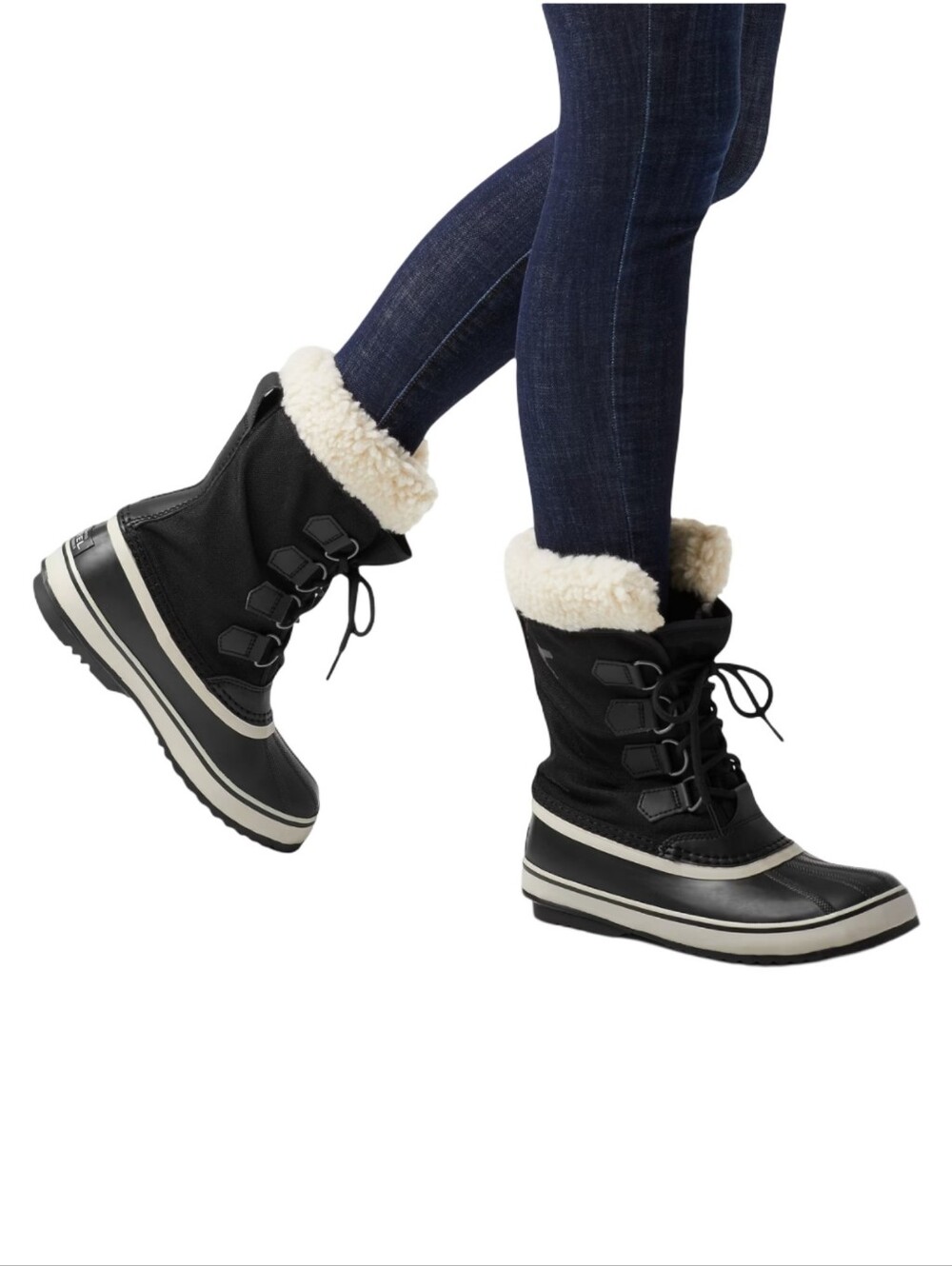 Sorel Winter Carnival Winter Boot Faux Shearling Black Classic